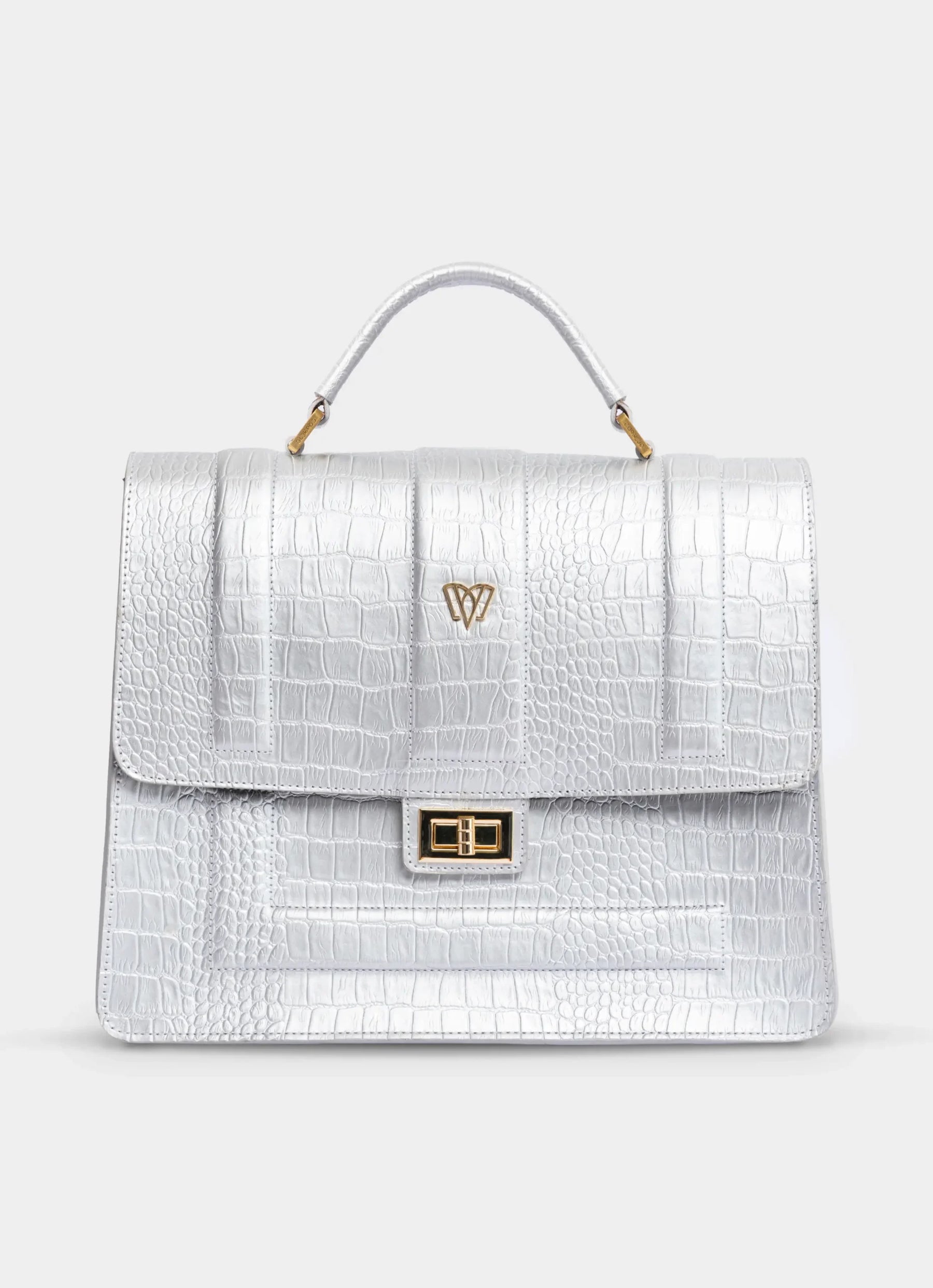 Pilar Satchel Bag | Crocodile