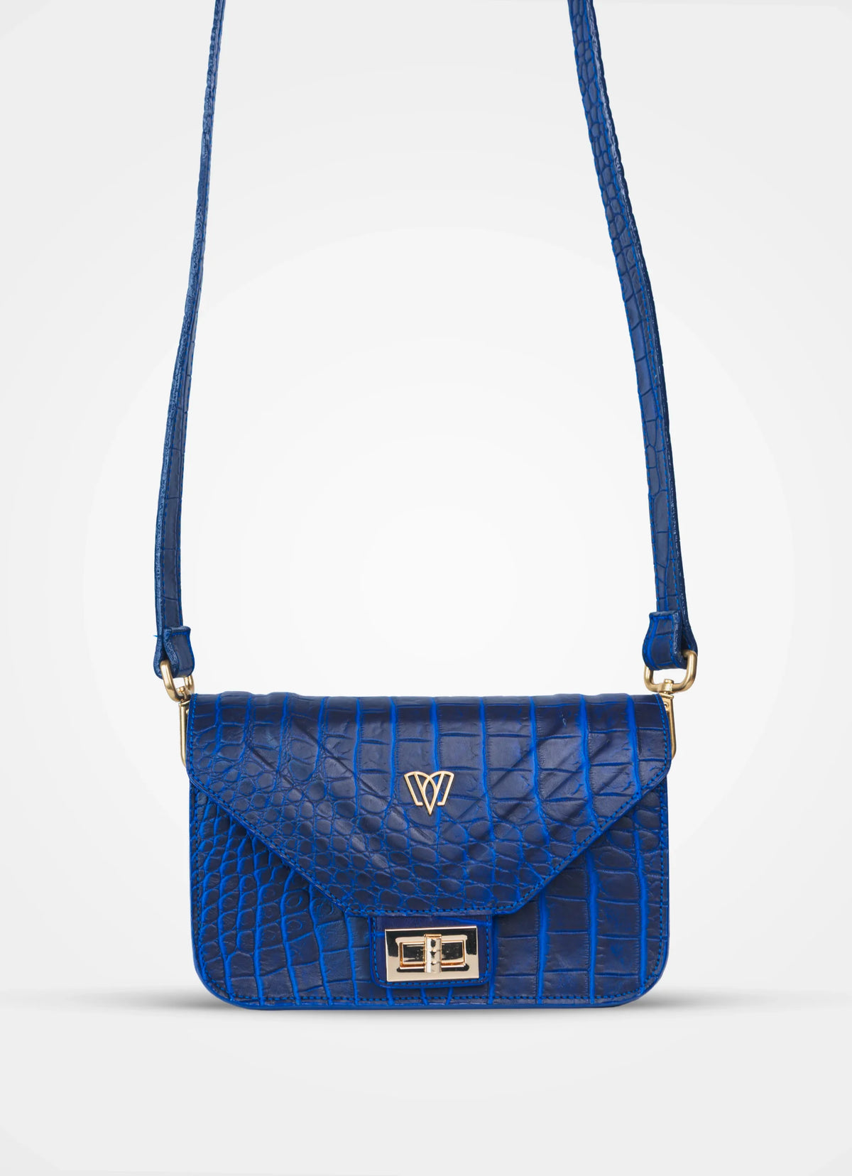 Split crossbody bag | Crocodile